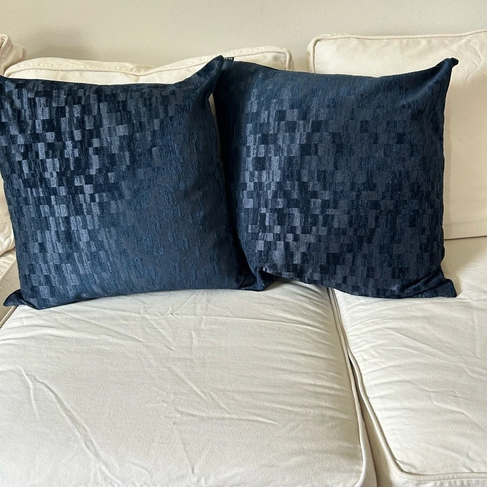 D.V. Kap Home Navy Accent Pillows 2